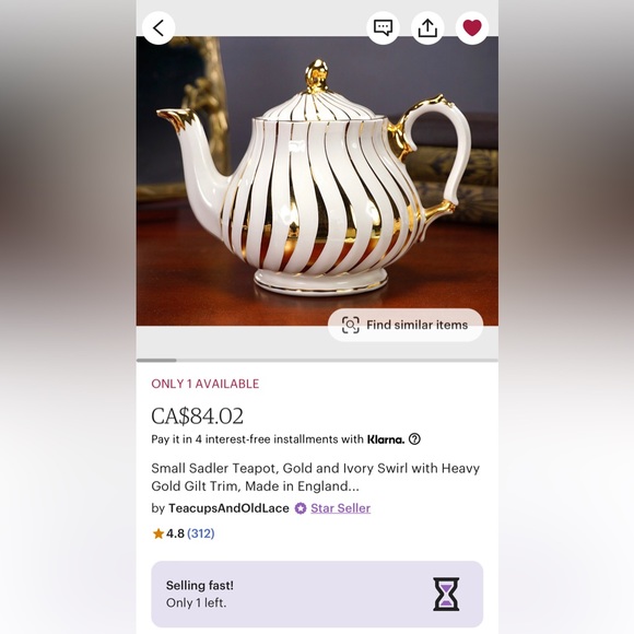 Vintage Tea Pot - Picture 5 of 5